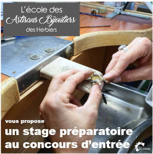 stage préparatoire artisans bijoutiers