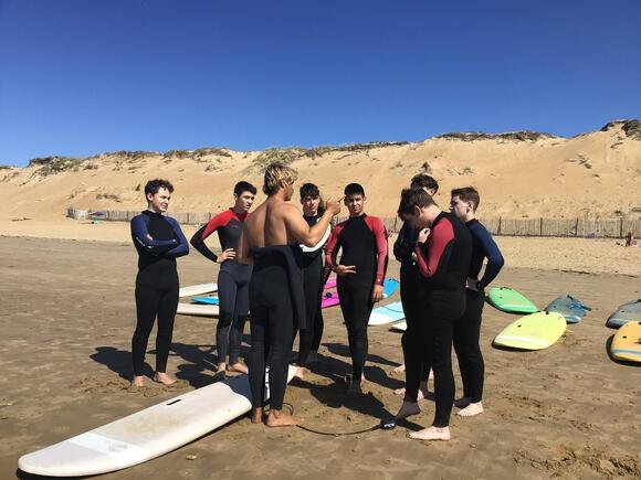 option sport lycée des établières - surf